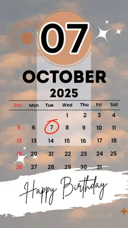 HBD 07 OCTOBER 