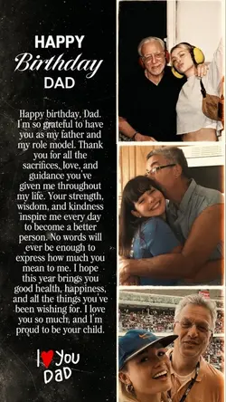 HAPPY BIRTHDAY DAD