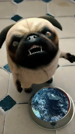 Angry dog 