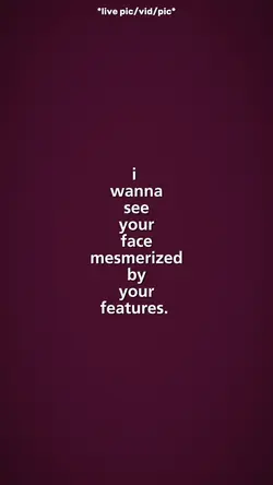 see your face