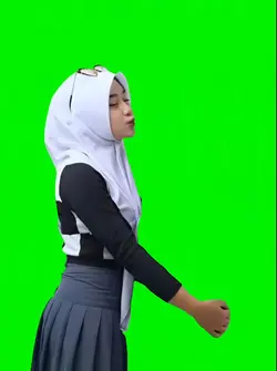 cewek green screen