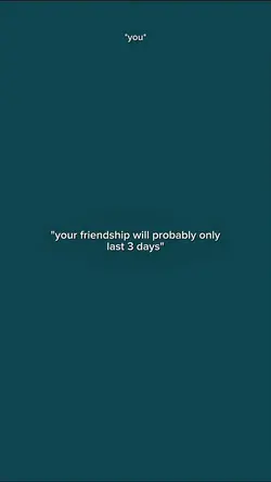 your friendship