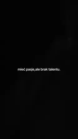 brak talentu.