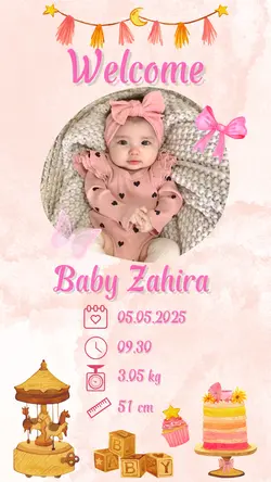 Welcome baby girl