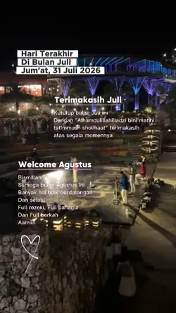 31 JULI 2026