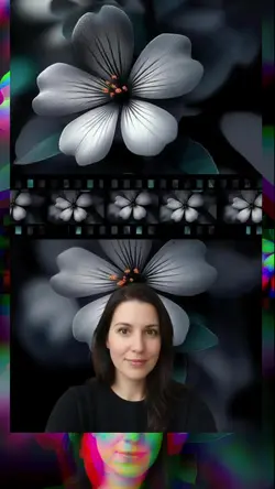 From Blur to Noir: Floral Filmstrip