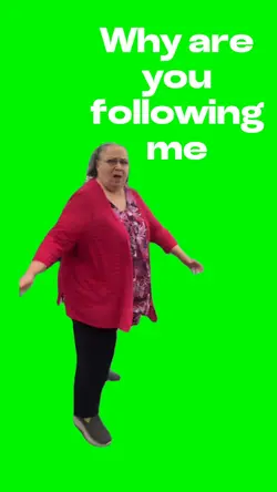 Why r u following me