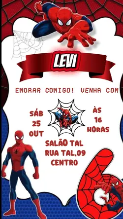 Convite Homem Aranha