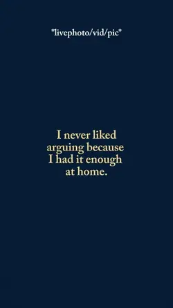 I never liked 
