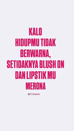 Setidaknya merona