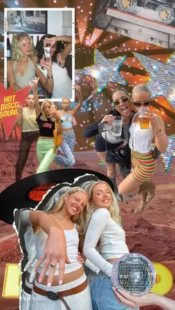 Disco collage