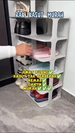 template rak kasut