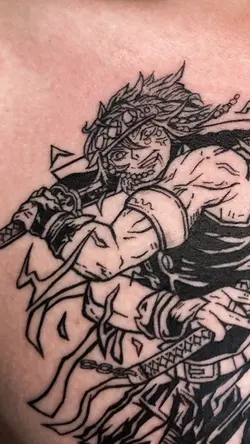 Anime tattoo 😡🔥