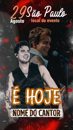 Flyer evento É hoje