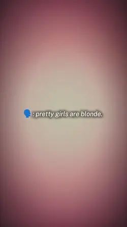 pretty are blondes
