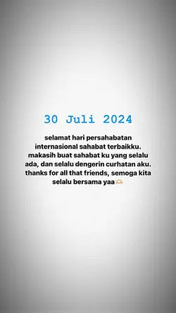selamat hari sahabat