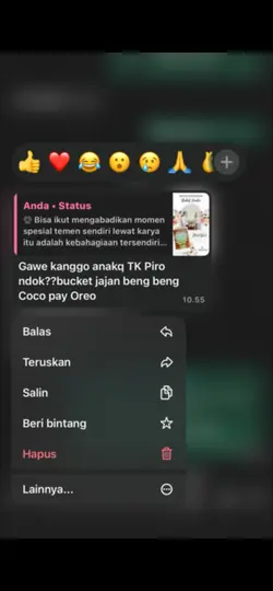 Chat order masuk