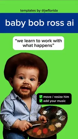baby bob ross - work