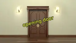 opening door