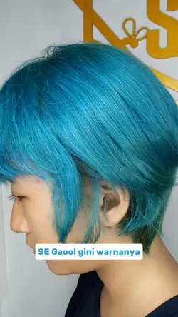 rambut biru