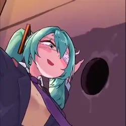Behind hole