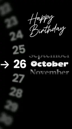 HBD 26 OCTOBER