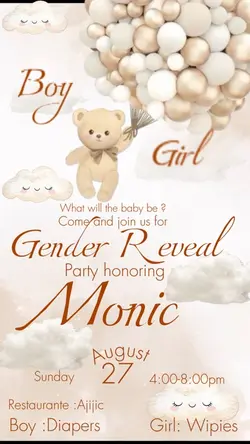 Gender Reveal cloud