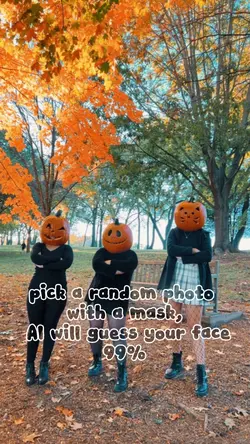 face behind mask