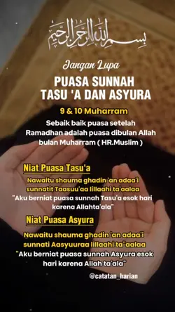niat puasa Asyura