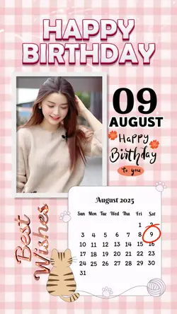 9 AUGUST HBD GIRL