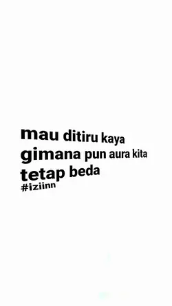 mau ditiru kaya