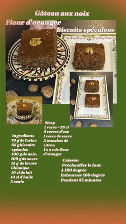 Gâteau aux noix 