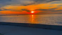 Sunset at sea 