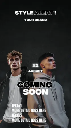 Coming soon style