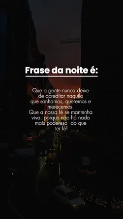 Frase da noite