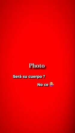 Será su cuerpo?