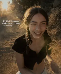 Smiling..