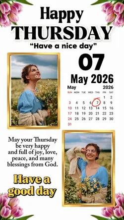 Thursday 7 May 2026