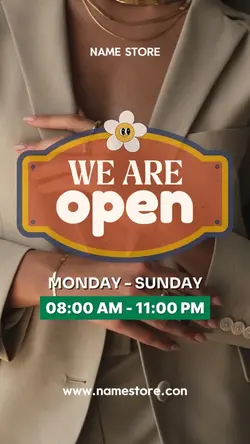 WE ARE OPEN