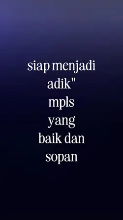 siap menjadi adik"