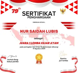 sertifikat pengharga