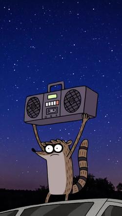 Recut | Rigby Boombox meme