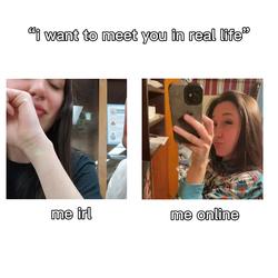 Recut | me irl vs online 